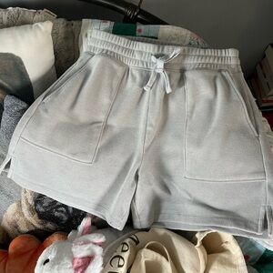Abercrombie & Fitch Light Gray Lounge Shorts